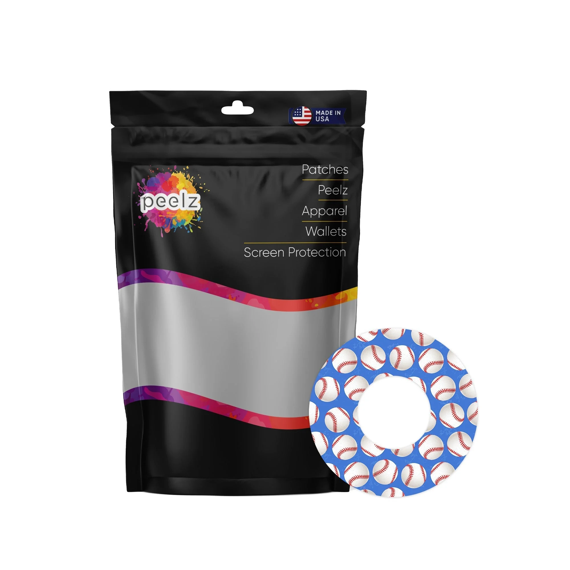 Play Ball PatchTape Designed for the FreeStyle Libre 2