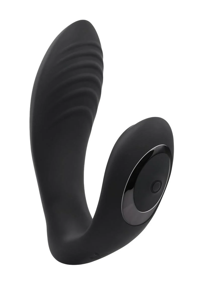 Playboy Play Time Rechargeable Silicone Dual Vibrator with Clitoral Stimulator