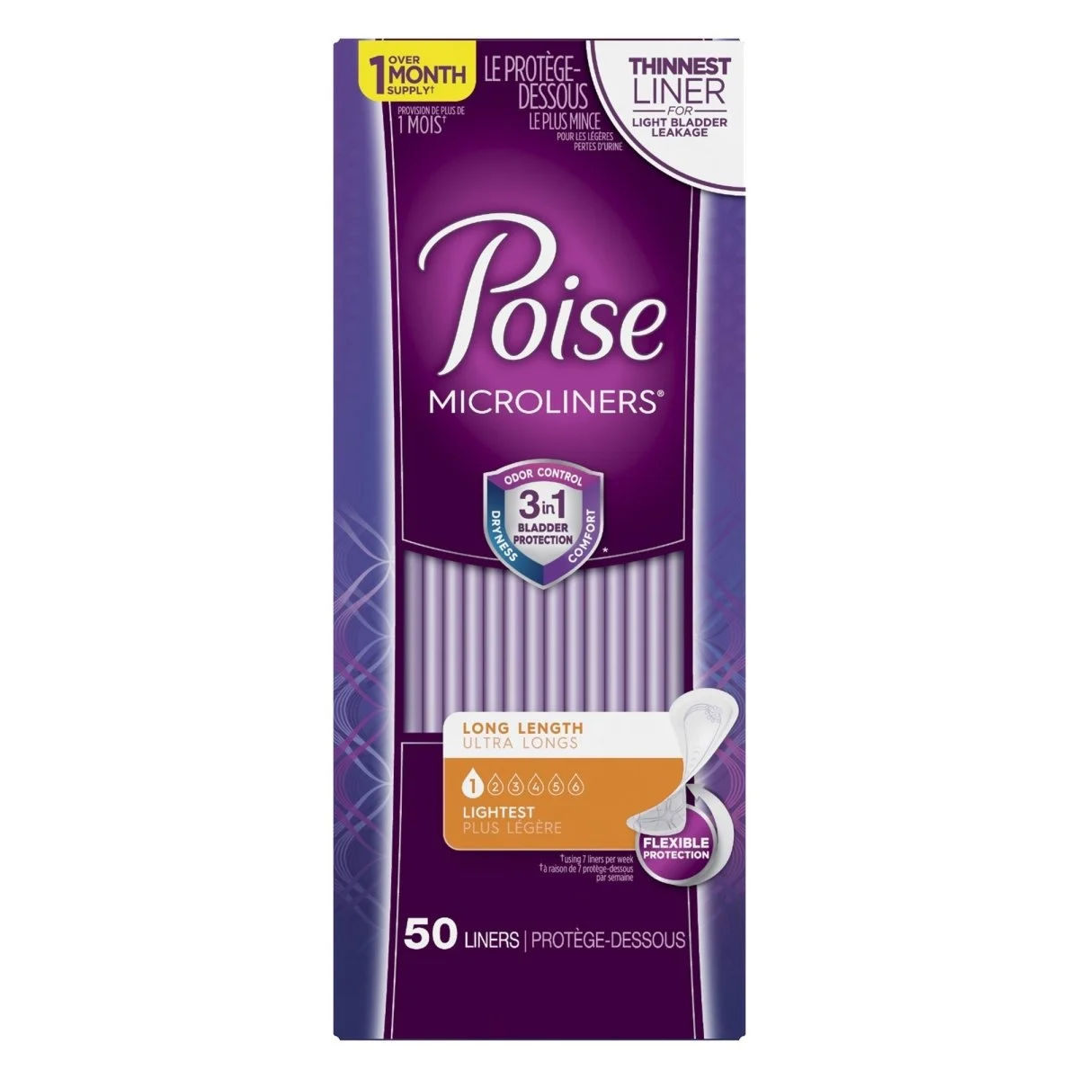 Poise Microliners Lightest Bladder Control Pads