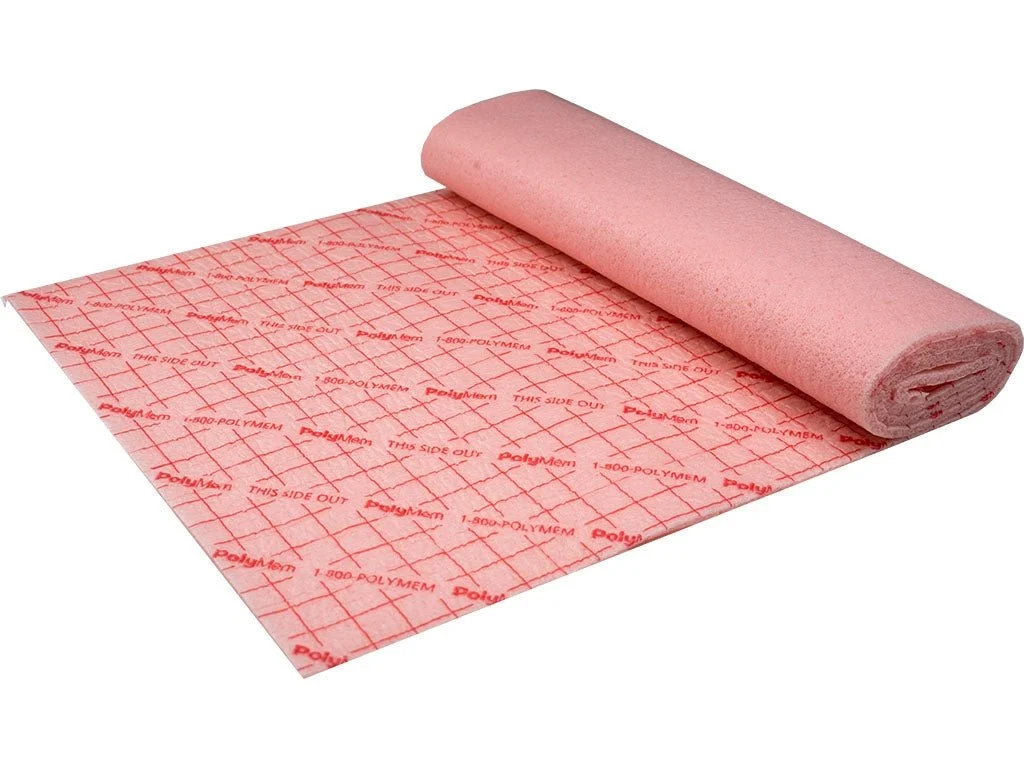 PolyMem Nonadhesive without Border Foam Dressing, 8 x 24 Inch
