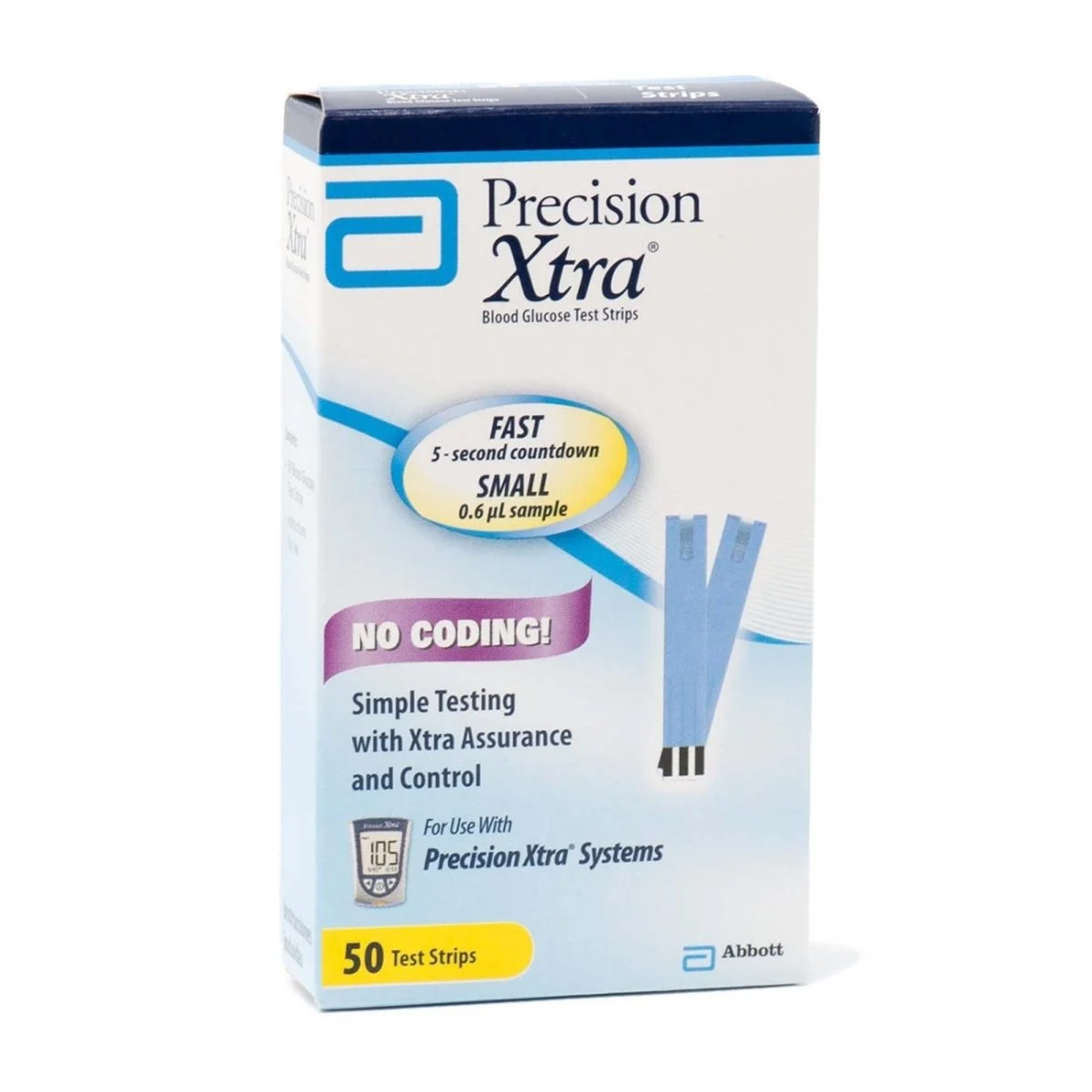 Precision Xtra Blood Glucose Test Strips