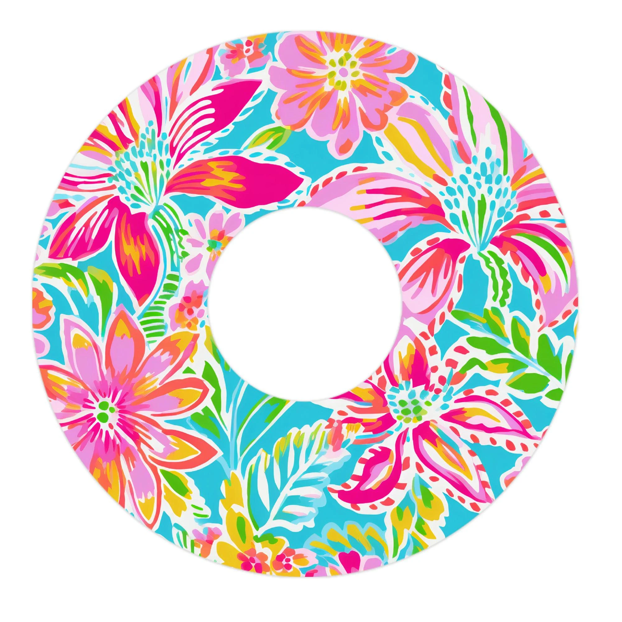 Preppy Flowers Patch FreeStyle Libre 3 Plus & LingoPatch Tape - Pump Peelz