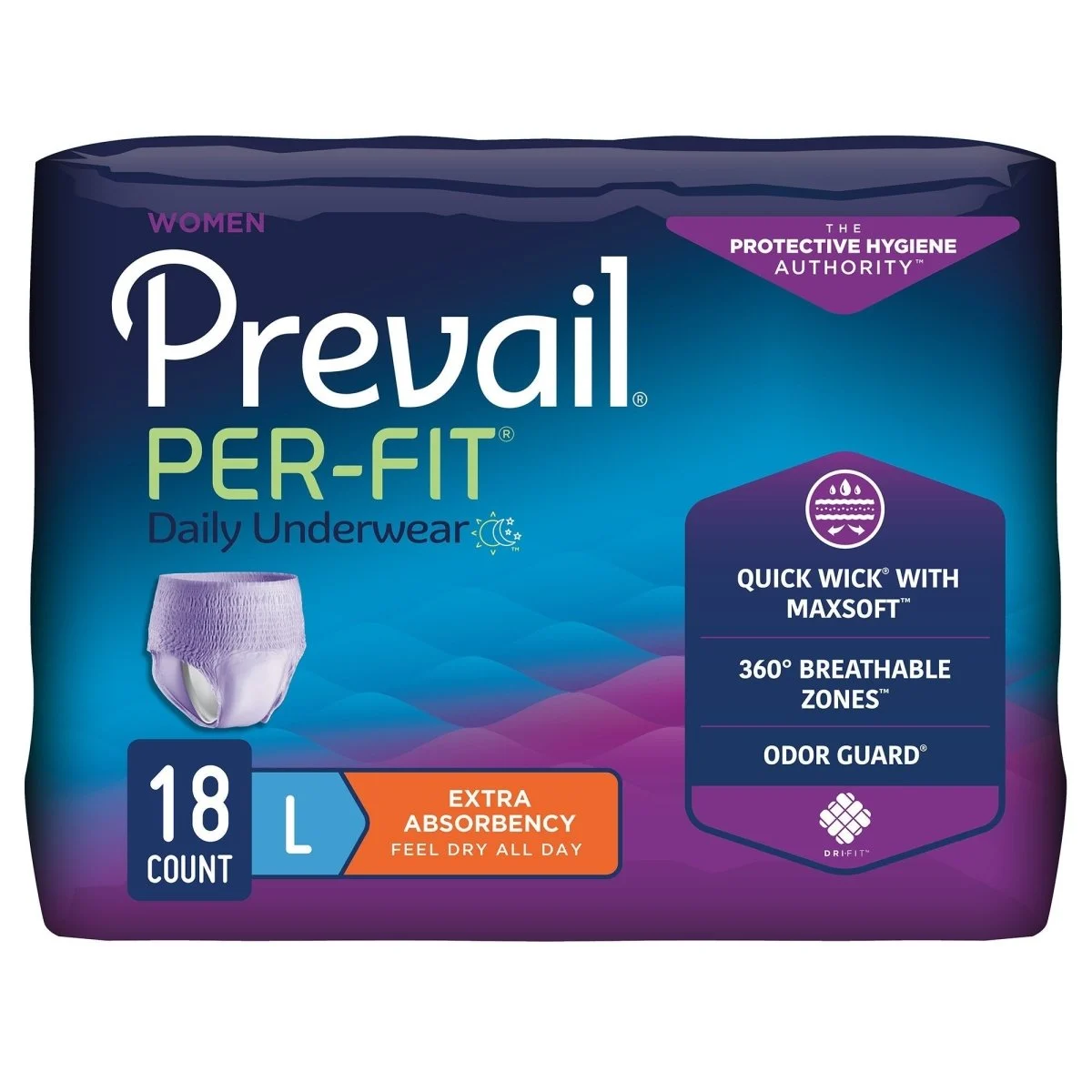 Prevail Per-Fit Women Extra Absorbent Underwear -Female