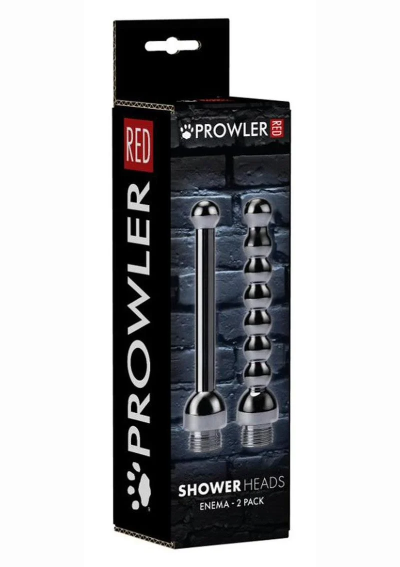 Prowler Red Shower Heads (2 Pack) Stainless