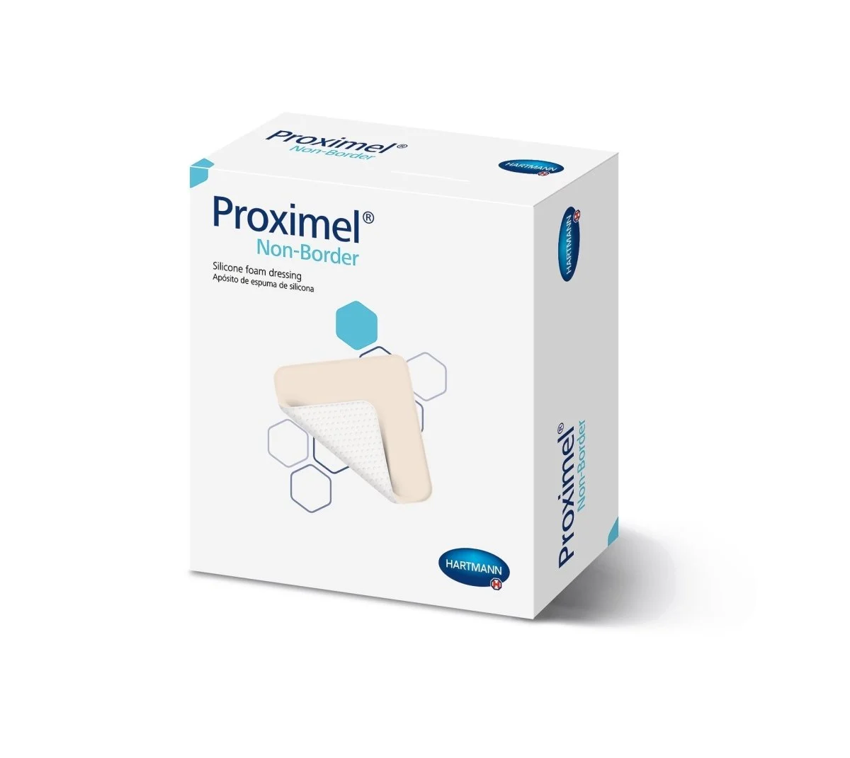Proximel Nonadhesive without Border Silicone Foam Dressing, 6 x 6 Inch