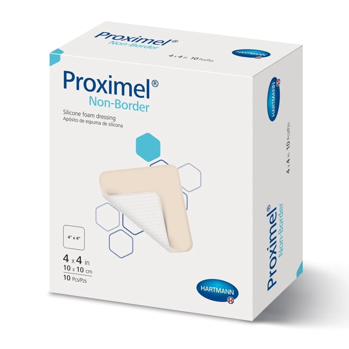 Proximel Silicone Foam Dressing, 4 x 4 Inch