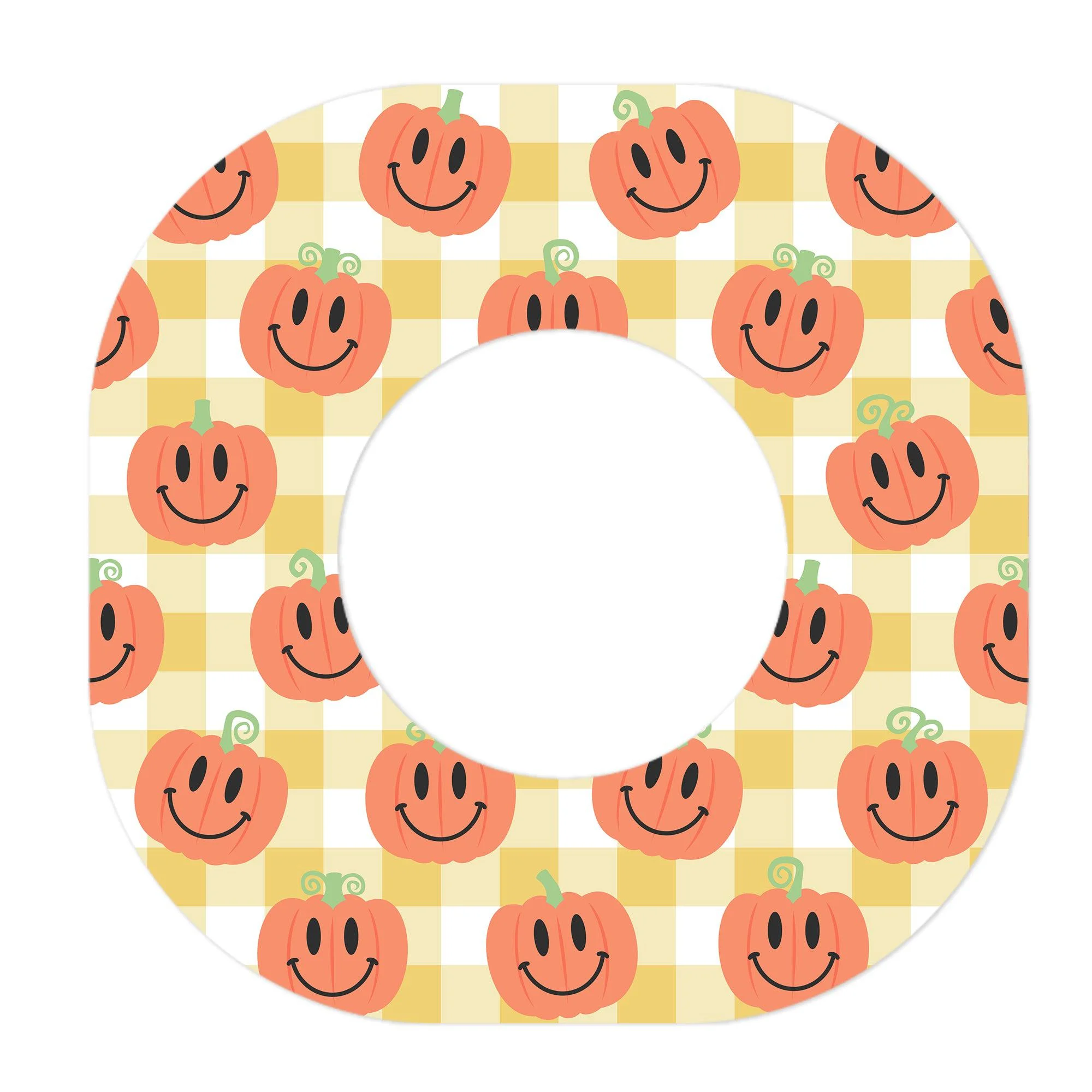 Pumpkin Smilies Dexcom G7 and Stelo Patch Tape - Pump Peelz