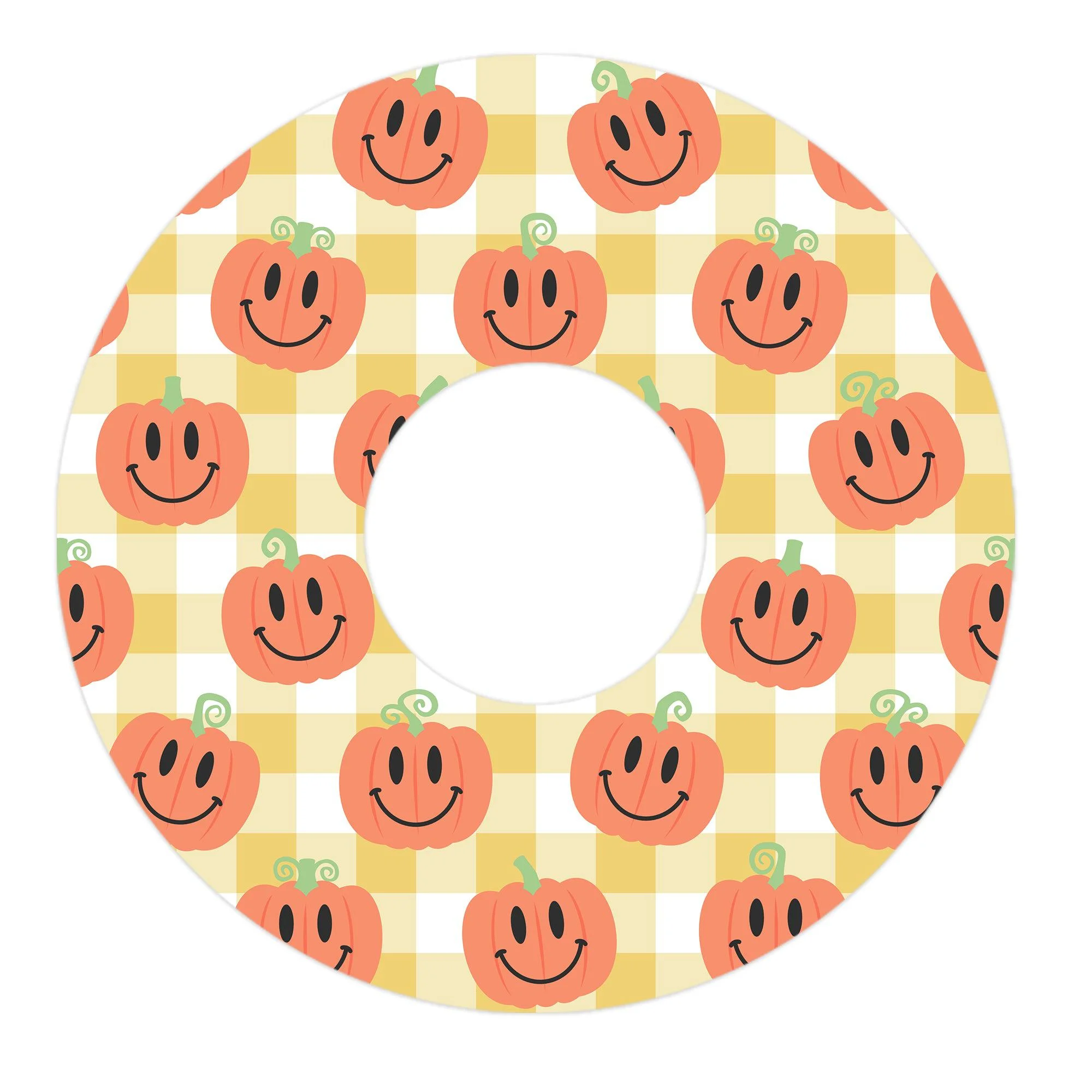 Pumpkin Smilies FreeStyle Libre 3 Plus & LingoPatch Tape - Pump Peelz