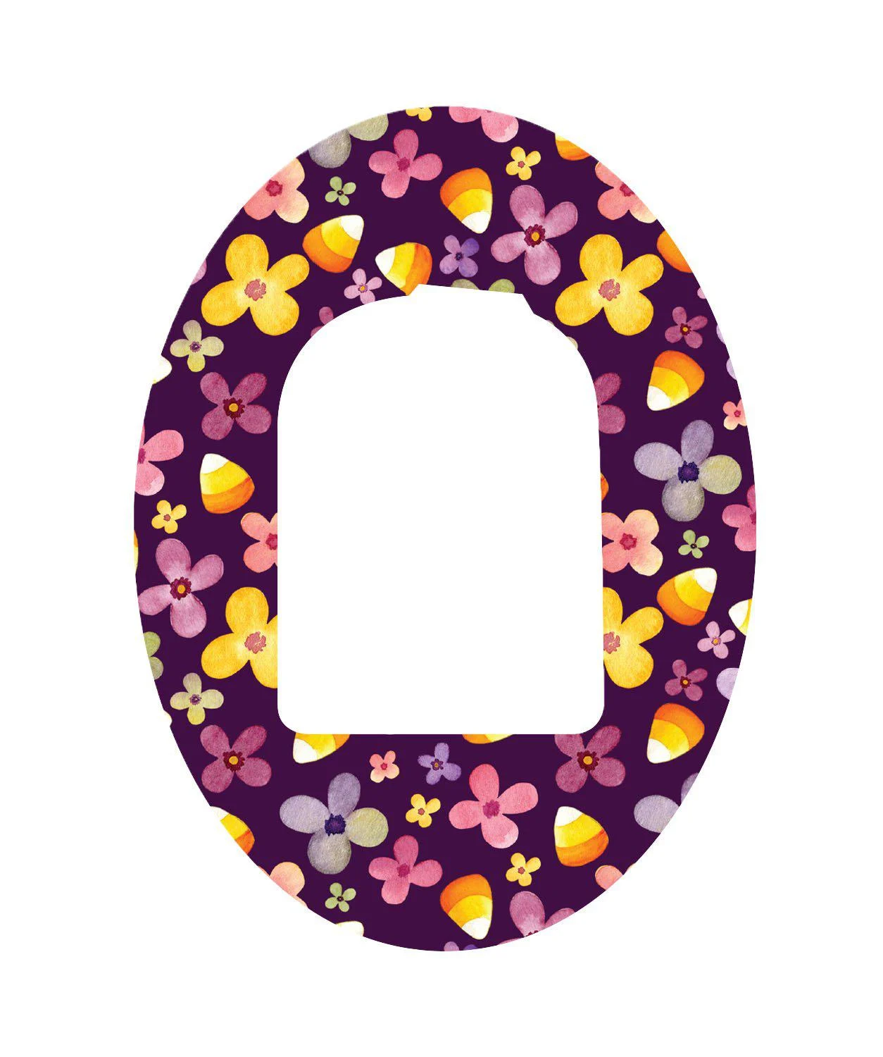 Purple Floral Pod Patch Tape - Pump Peelz