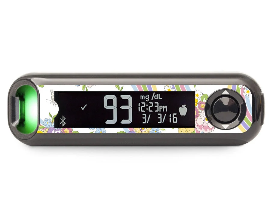 Rainbow Blooms Bayer Contour© Next One Glucometer