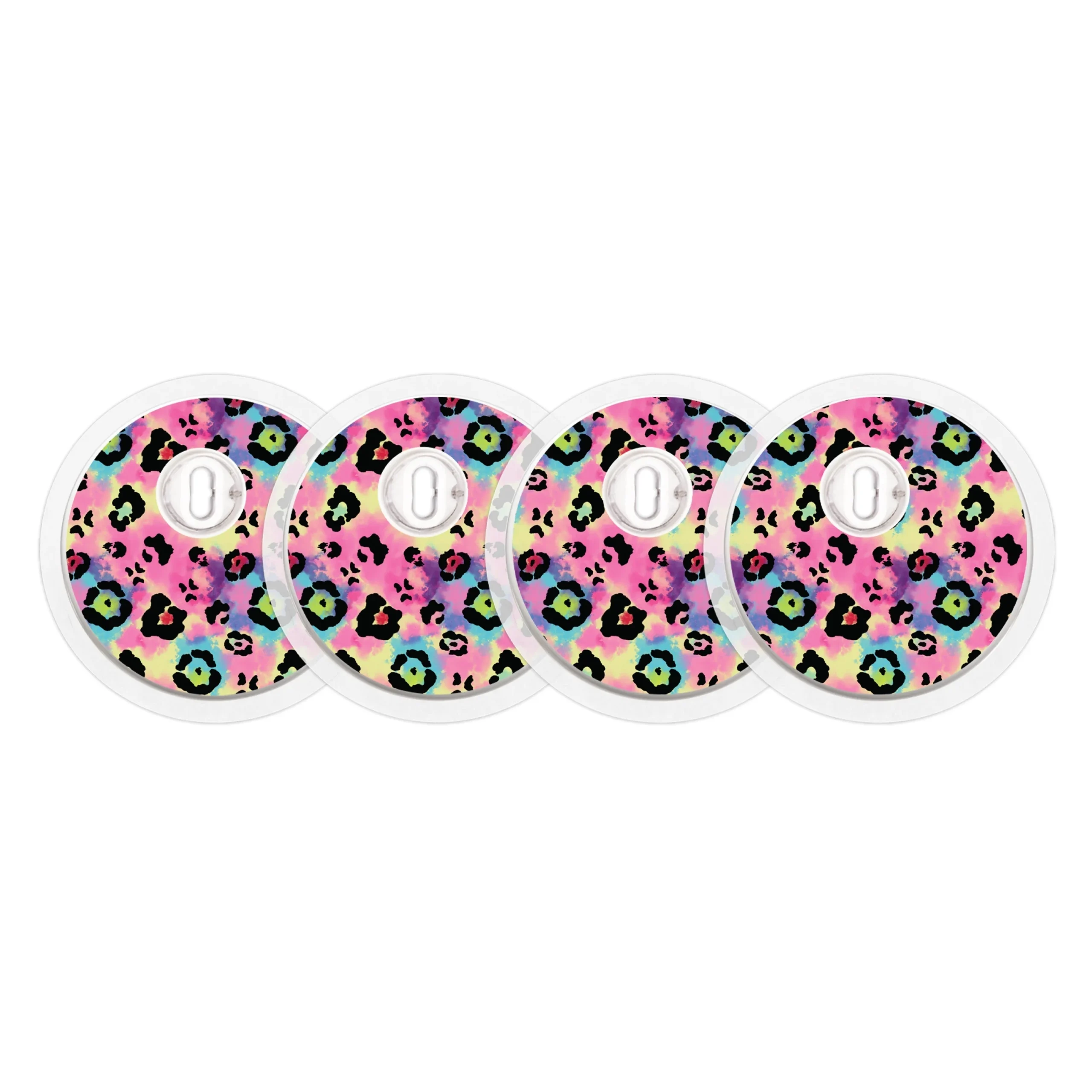 Rainbow Leopard Sticker Designed for the FreeStyle Libre 3 Plus & LingoSensor