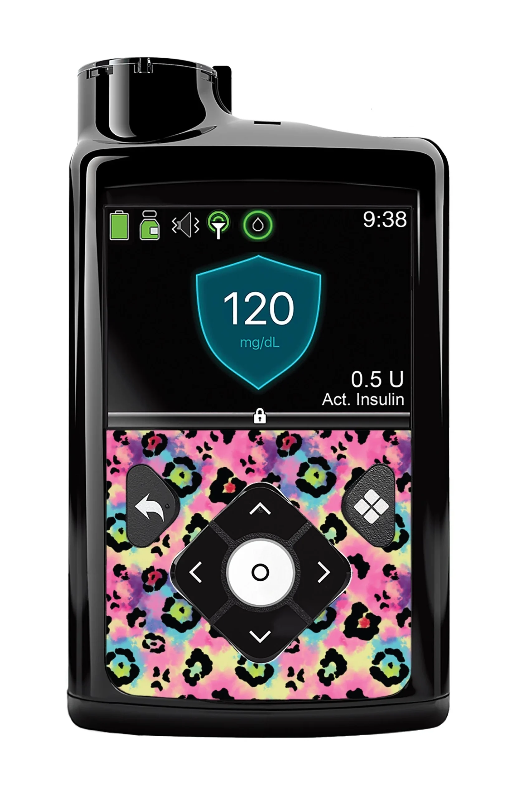 Rainbow Leopard Sticker for Medtronic MiniMed 770G & 780G
