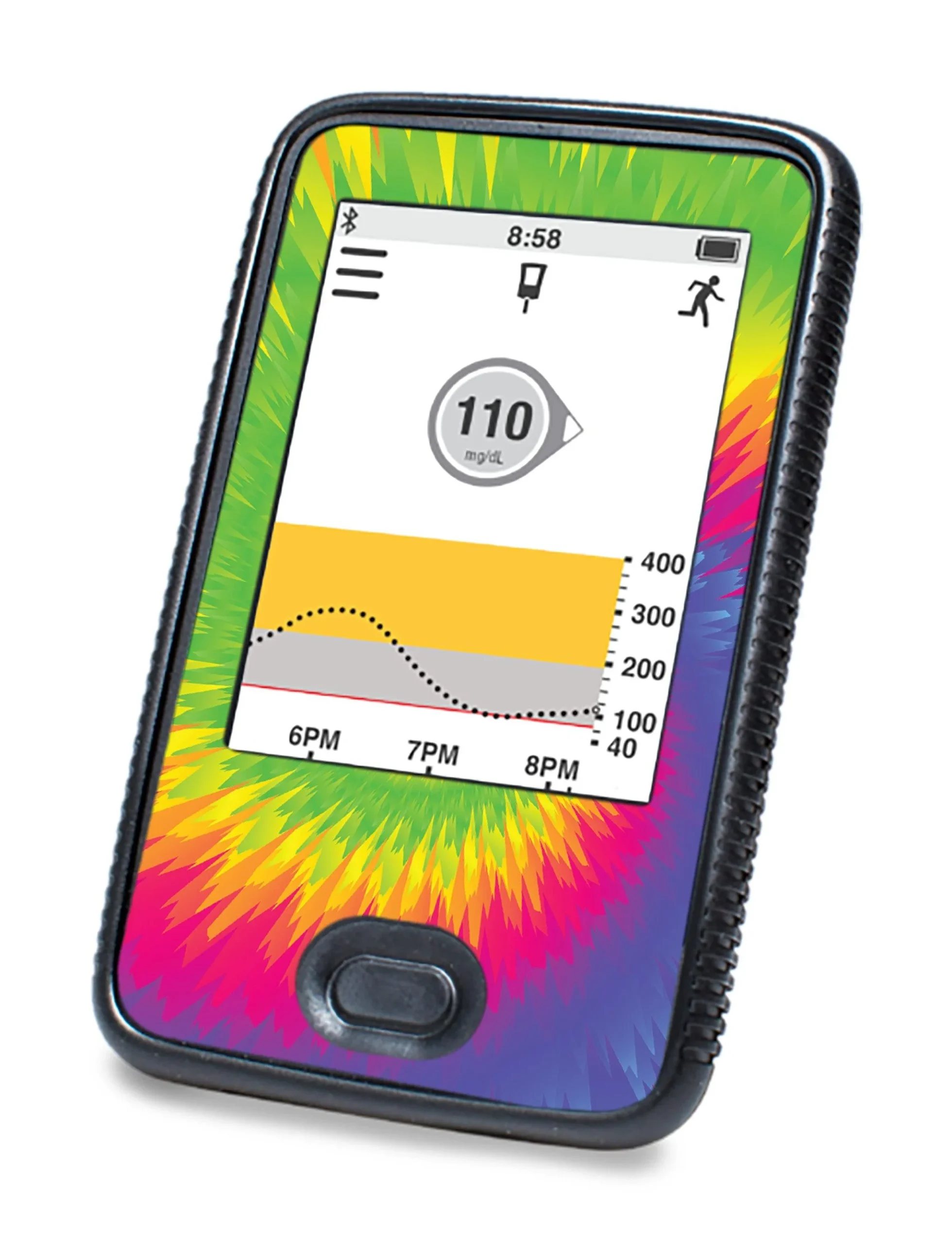 Rainbow Tie Dye Designed for DEXCOM G6 Touchscreen Receiver