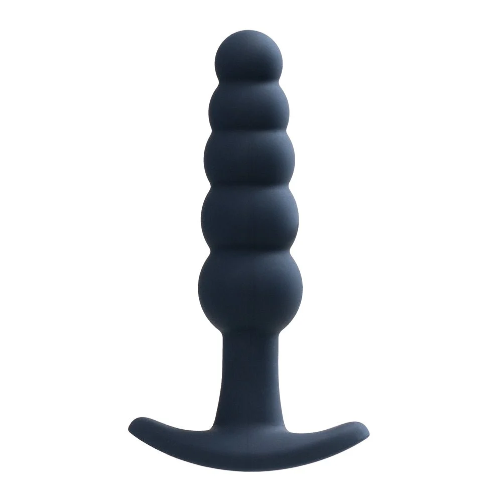 Rechargeable Silicone Vibrating Anal Plug Black