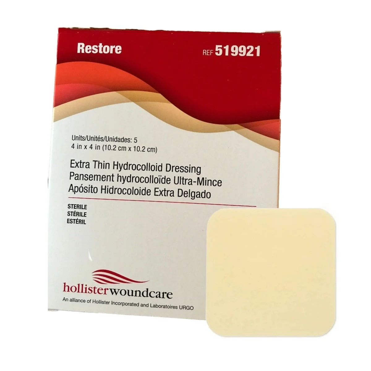 Restore Extra Thin Hydrocolloid Dressing, 4 x 4 Inch