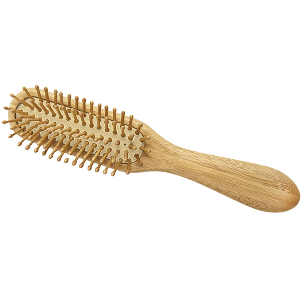 RickiParodi Bamboo Pneumatic Rectangular Hairbrush for Smooth Hair