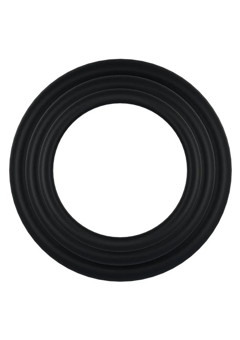 Rock Solid Tri-Pack Rubber Gasket Cock Ring