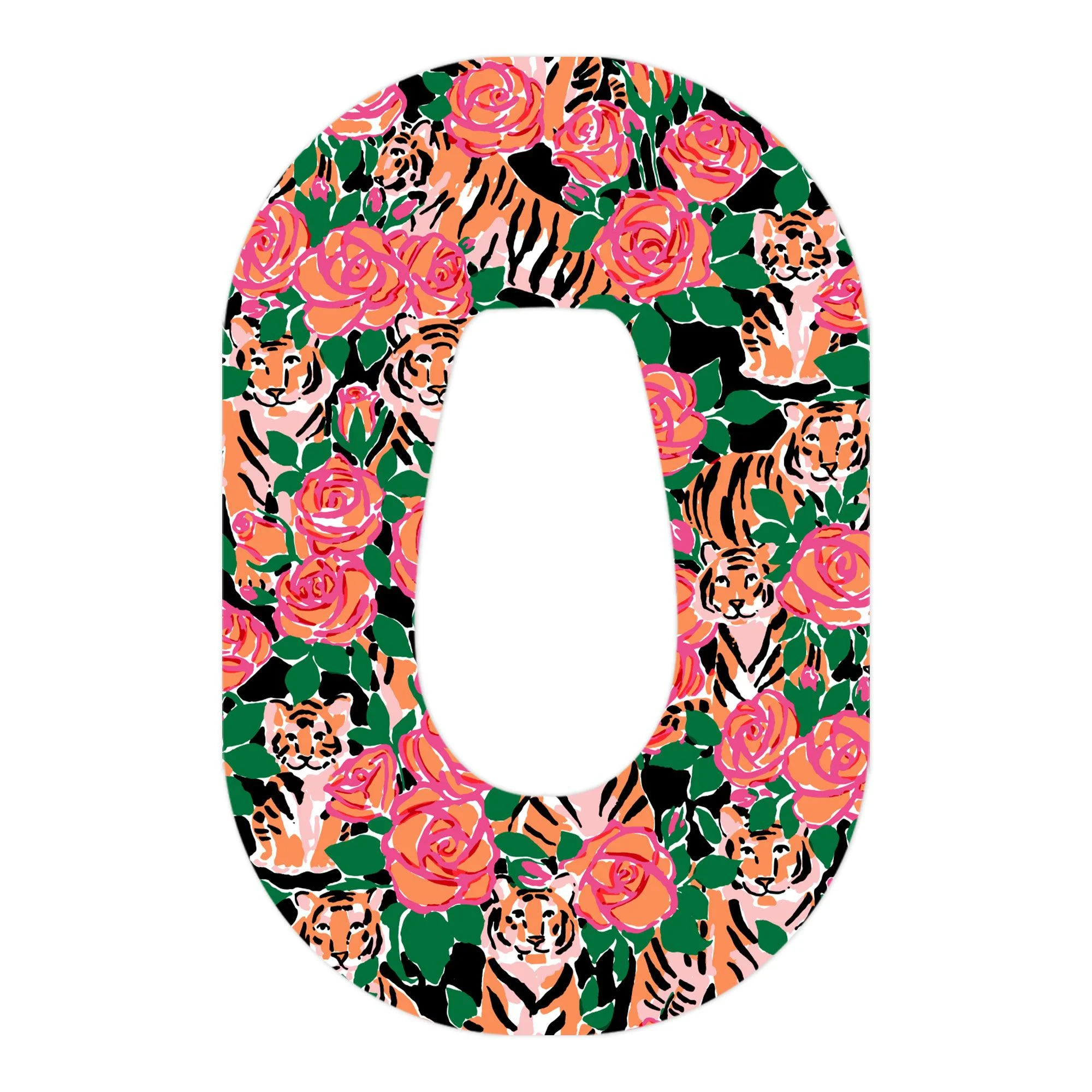 Rosey Tigers Dexcom G6 Patch Tape - Pump Peelz
