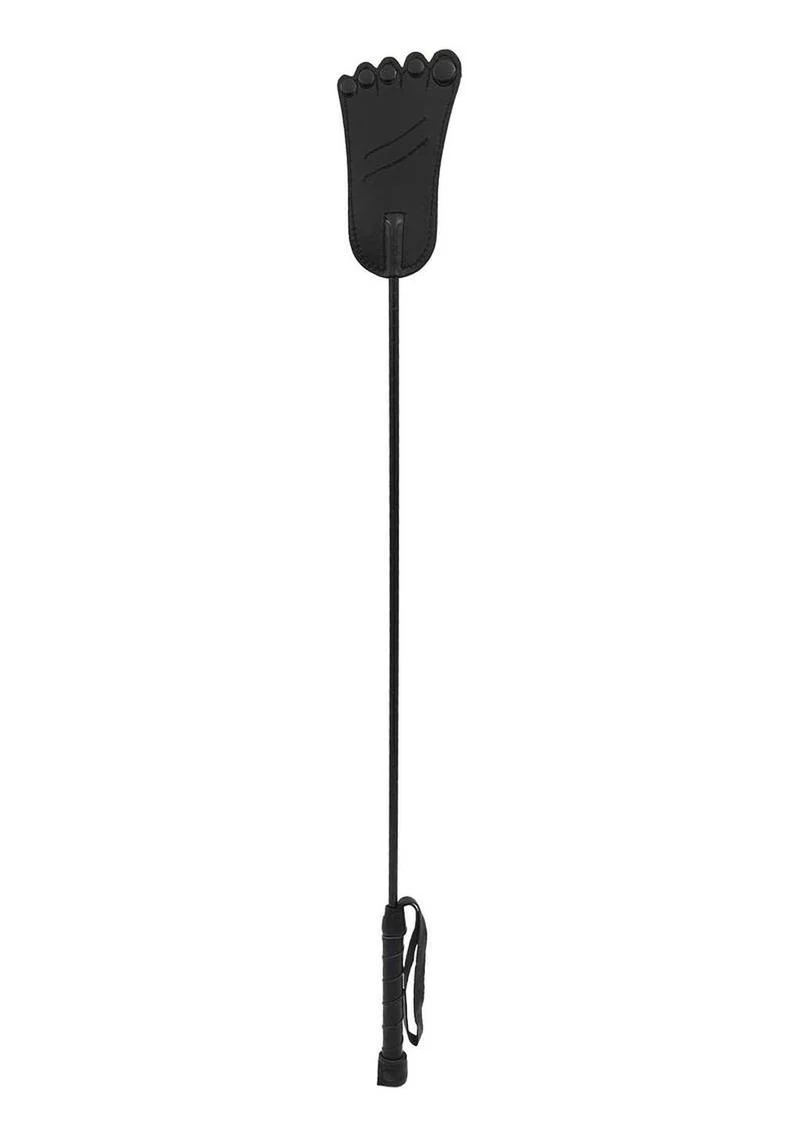 Rouge Foot Leather Riding Crop