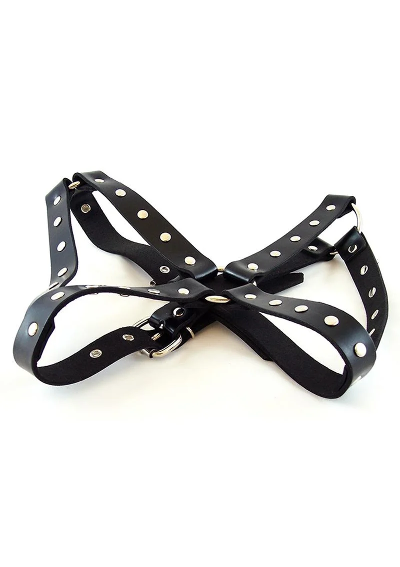 Rouge Leather Adjustable Female Chest Harness