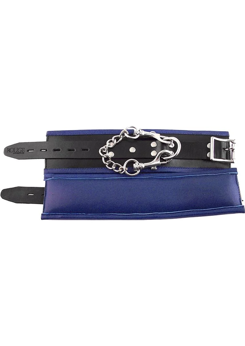 Rouge Padded Leather Adjustable Wrist Cuffs
