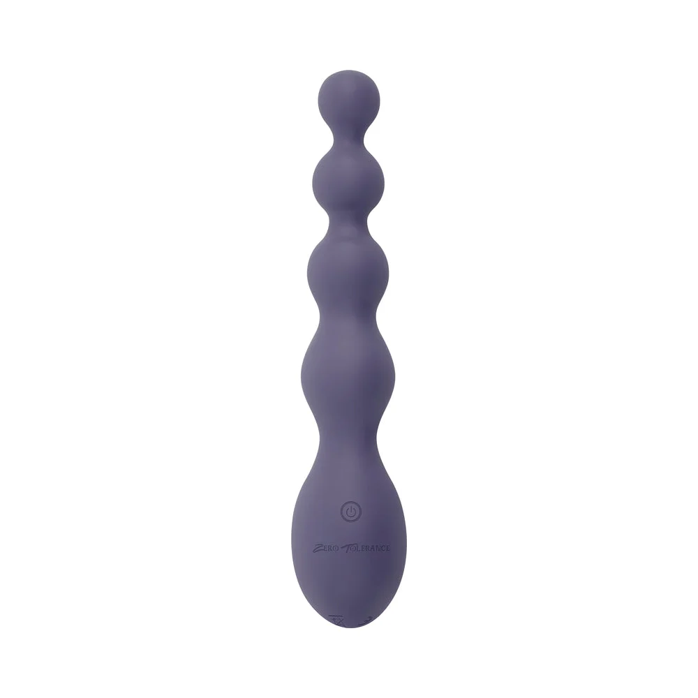 Rumpy Bumpy Vibrating Butt Plug, Rechargeable Silicone Purple