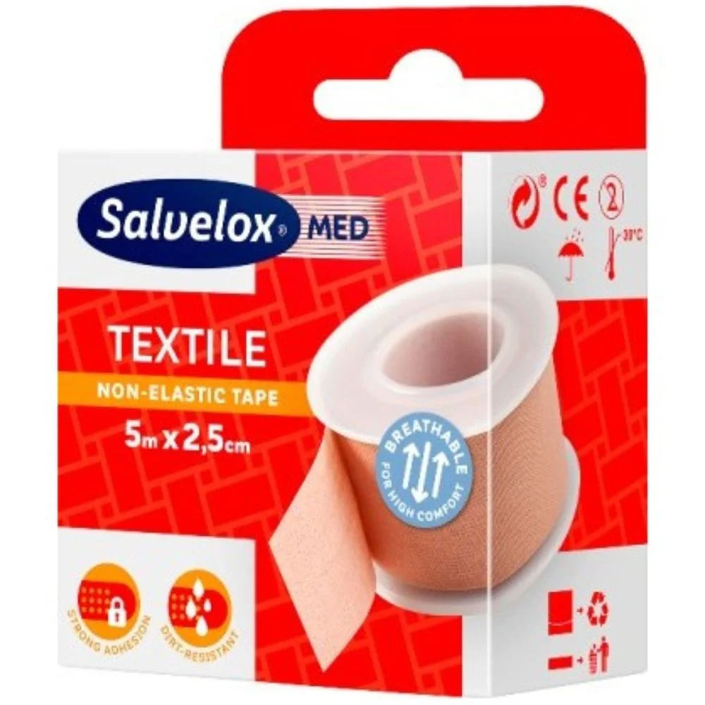 Salvelox Textile Non-Elastic Tape Strong Adhesion