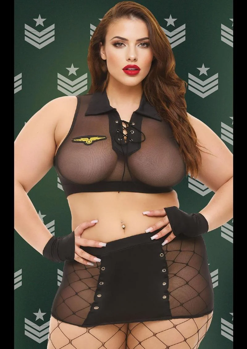 Sargeant Seduction Set Black-Q