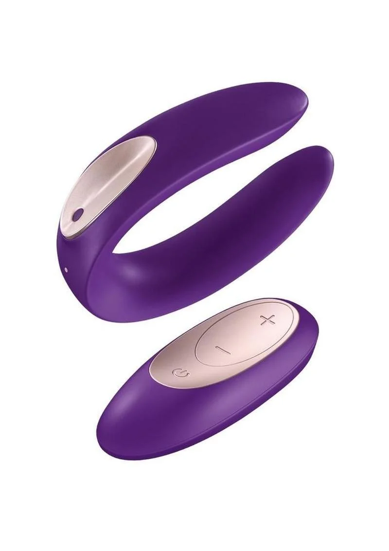 Satisfyer Double Plus Remote USB Rechargeable Silicone Couples Vibrator Waterproof