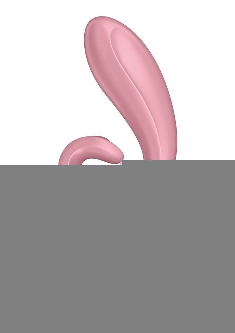 Satisfyer Hug Me Rechargeable Silicone Vibrator with Clitoral Stimulation