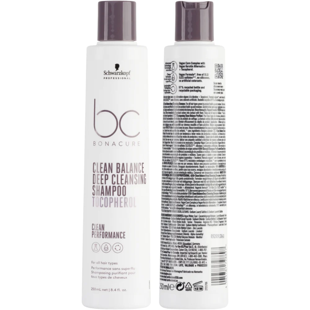 Schwarzkopf BONACURE Clean Balance Deep Cleansing Shampoo