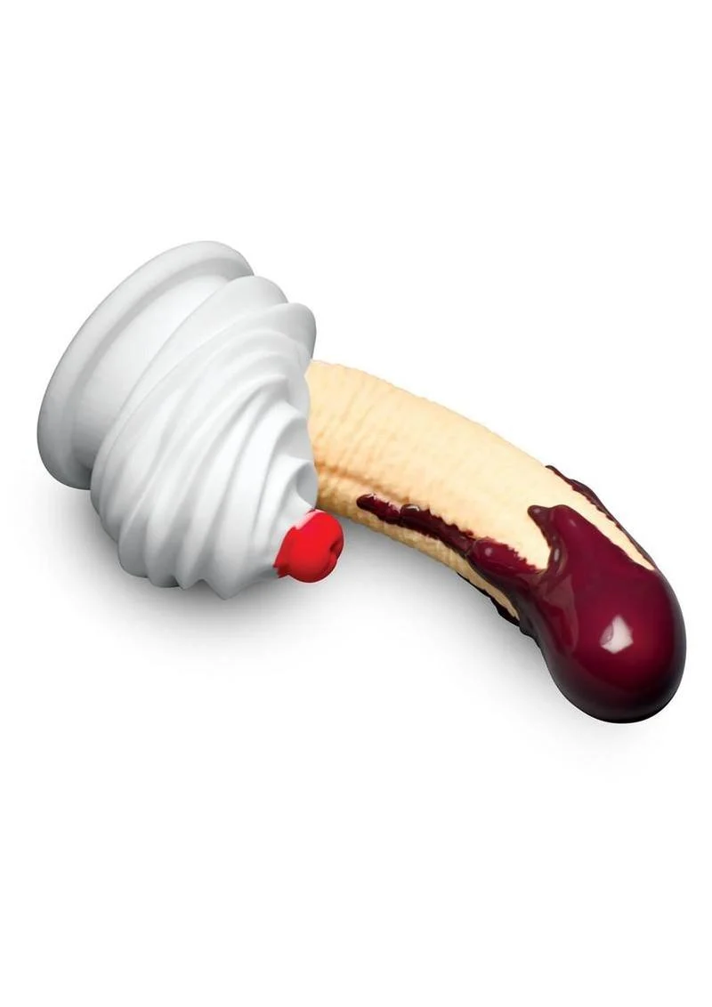 Simply Sweet Chocolate Dipped Banana Split Premium Silicone Dildo
