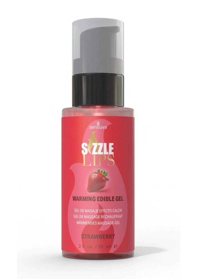 Sizzle Lips Warming Edible Gel Strawberry