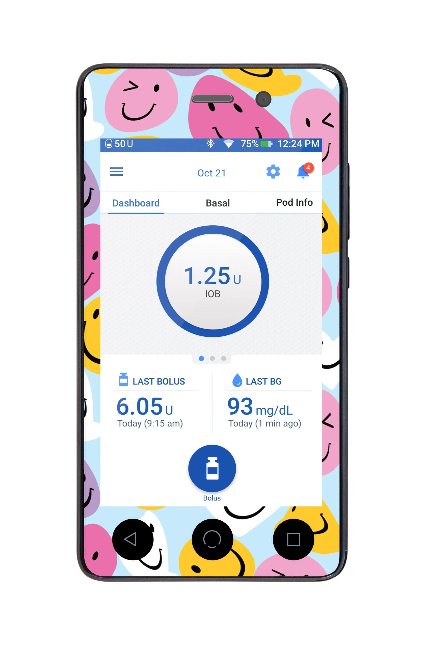 Smilies Sticker for Omnipod DASH PDM – Pump Peelz