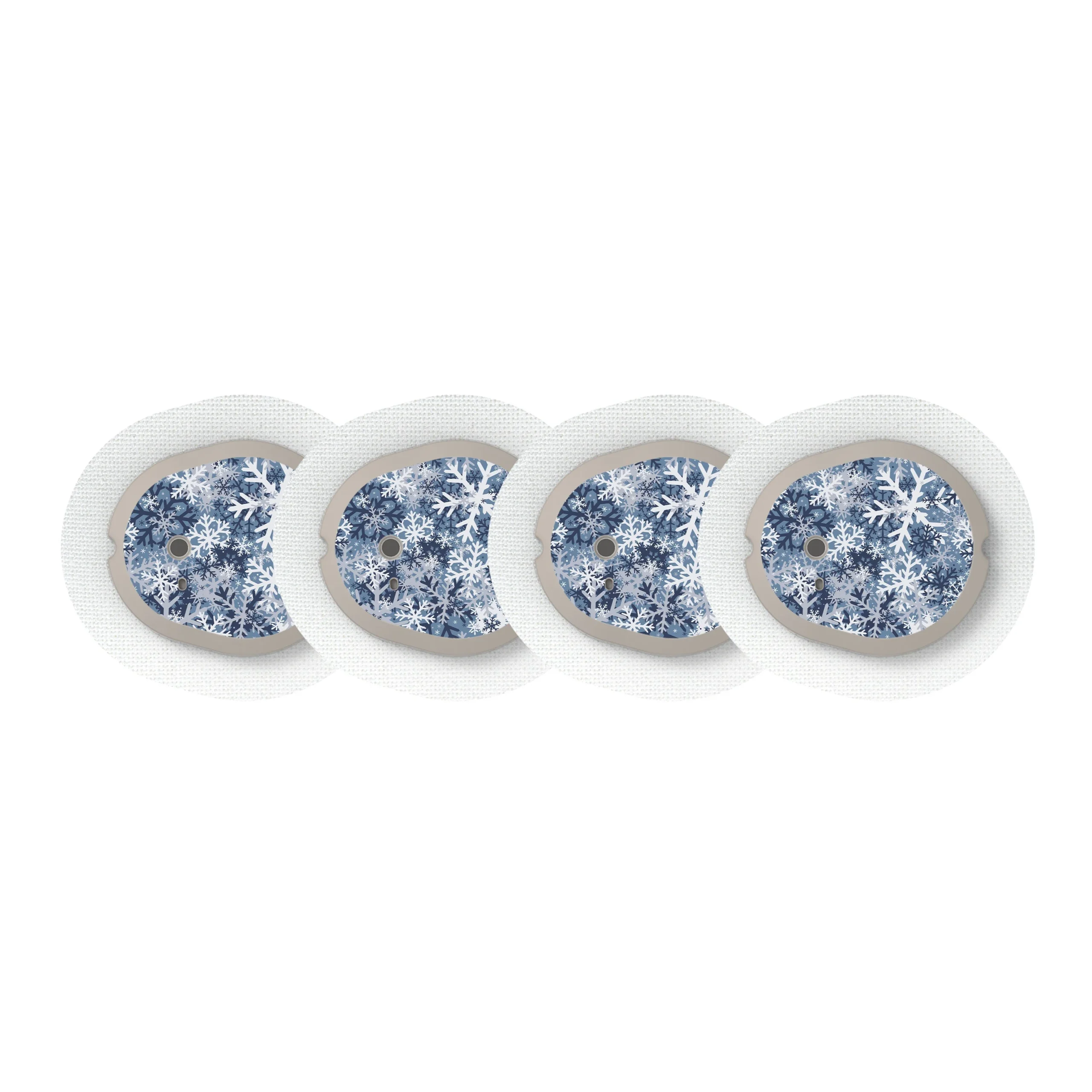 Snowy Camo Sticker Designed for the DEXCOM G7 and Stelo Transmitter