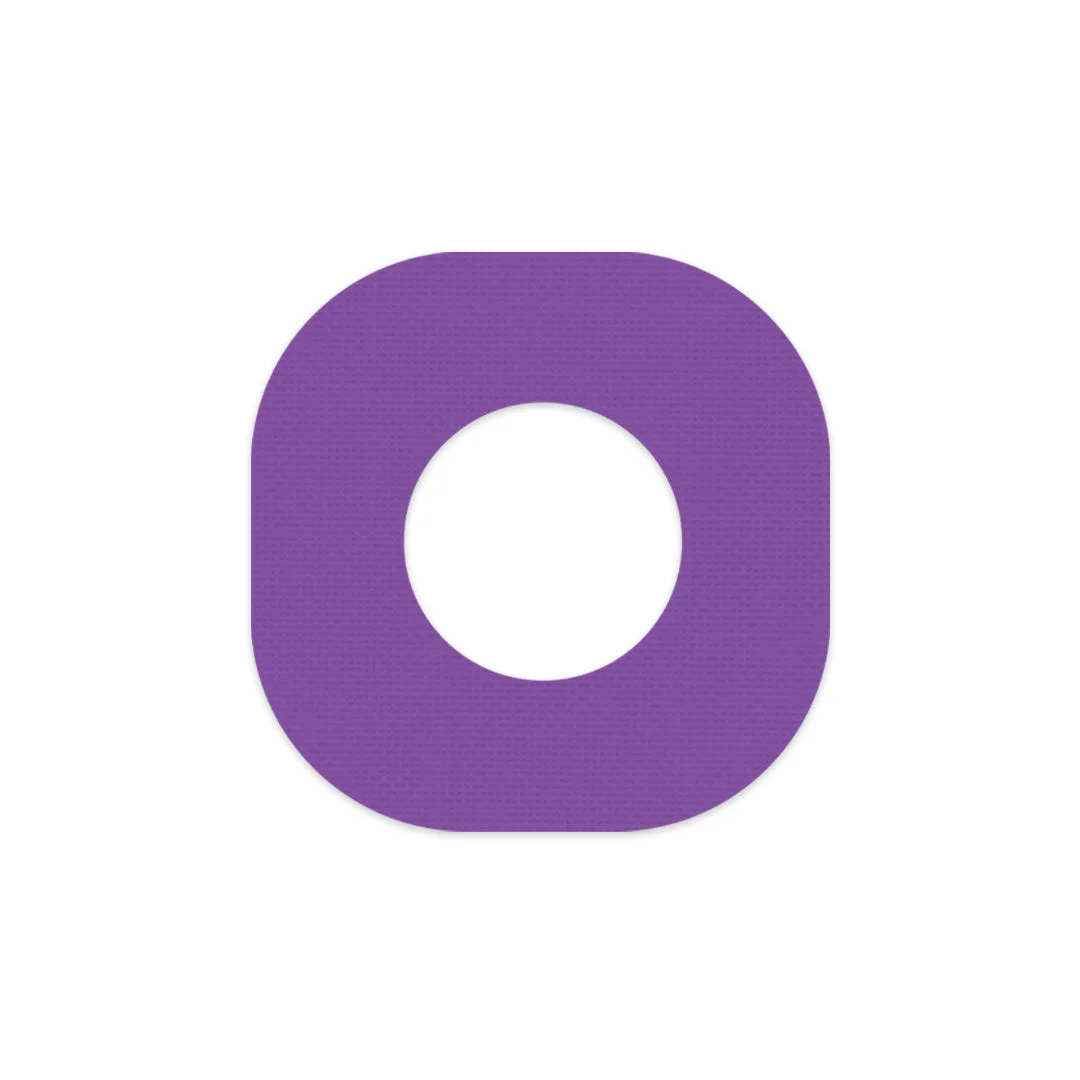 Solid Color Purple Dexcom G7 and Stelo Patch Tape - Pump Peelz