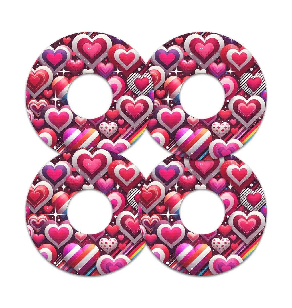 Sparkly Hearts FreeStyle Libre 3 Plus & LingoPatch Tape - Pump Peelz