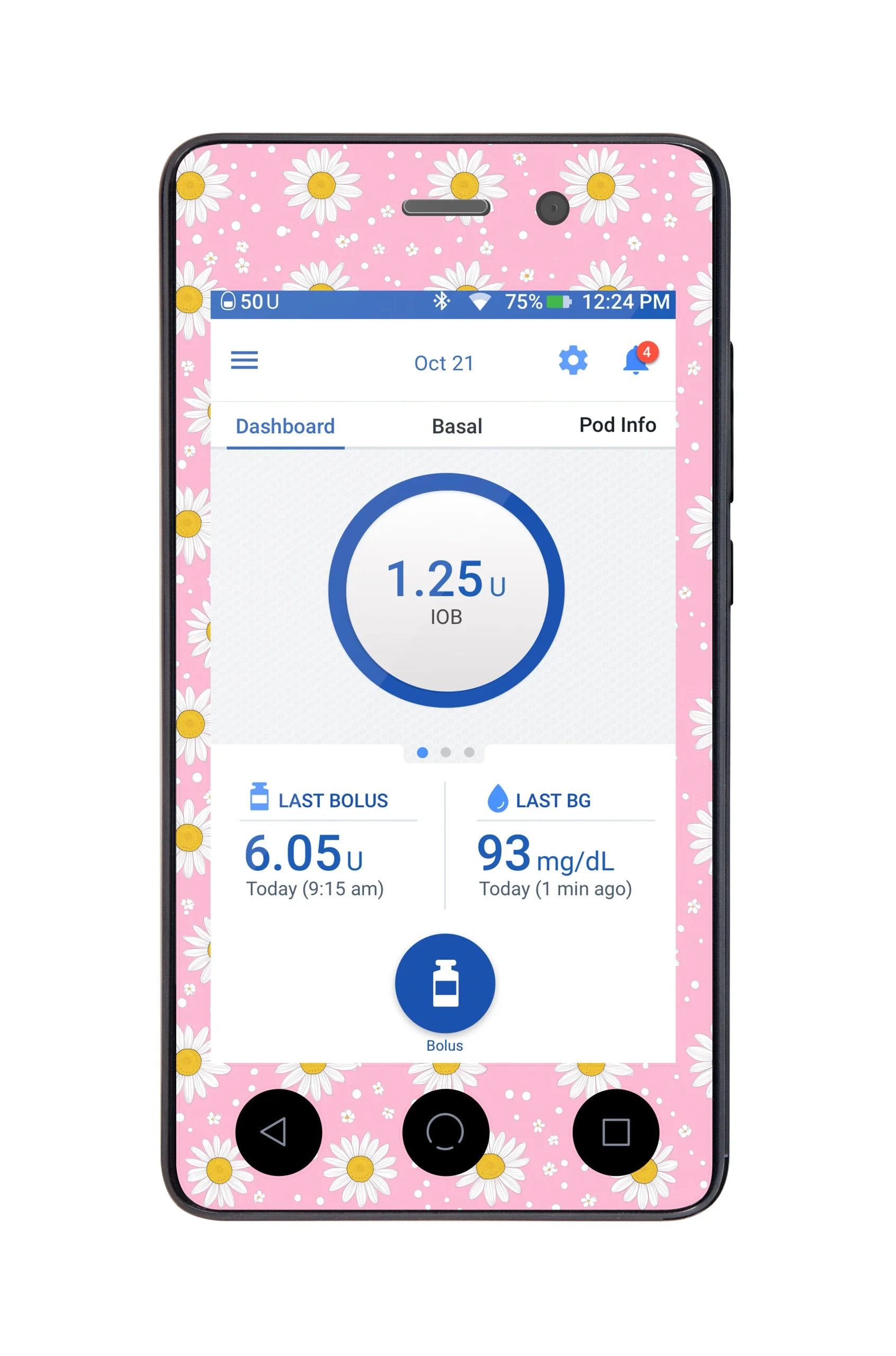 Spring Daisy Sticker for Omnipod DASHPDM – Pump Peelz