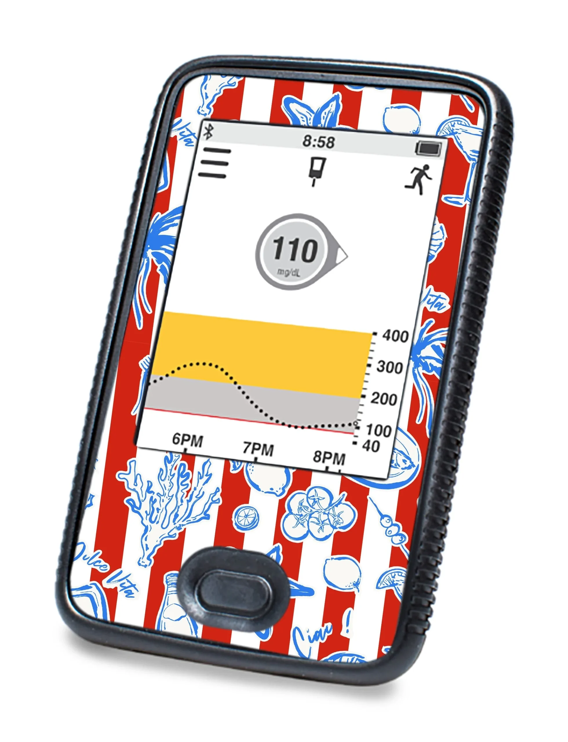 Spritz Parade Dexcom G6 Touchscreen Receiver Sticker - Pump Peelz