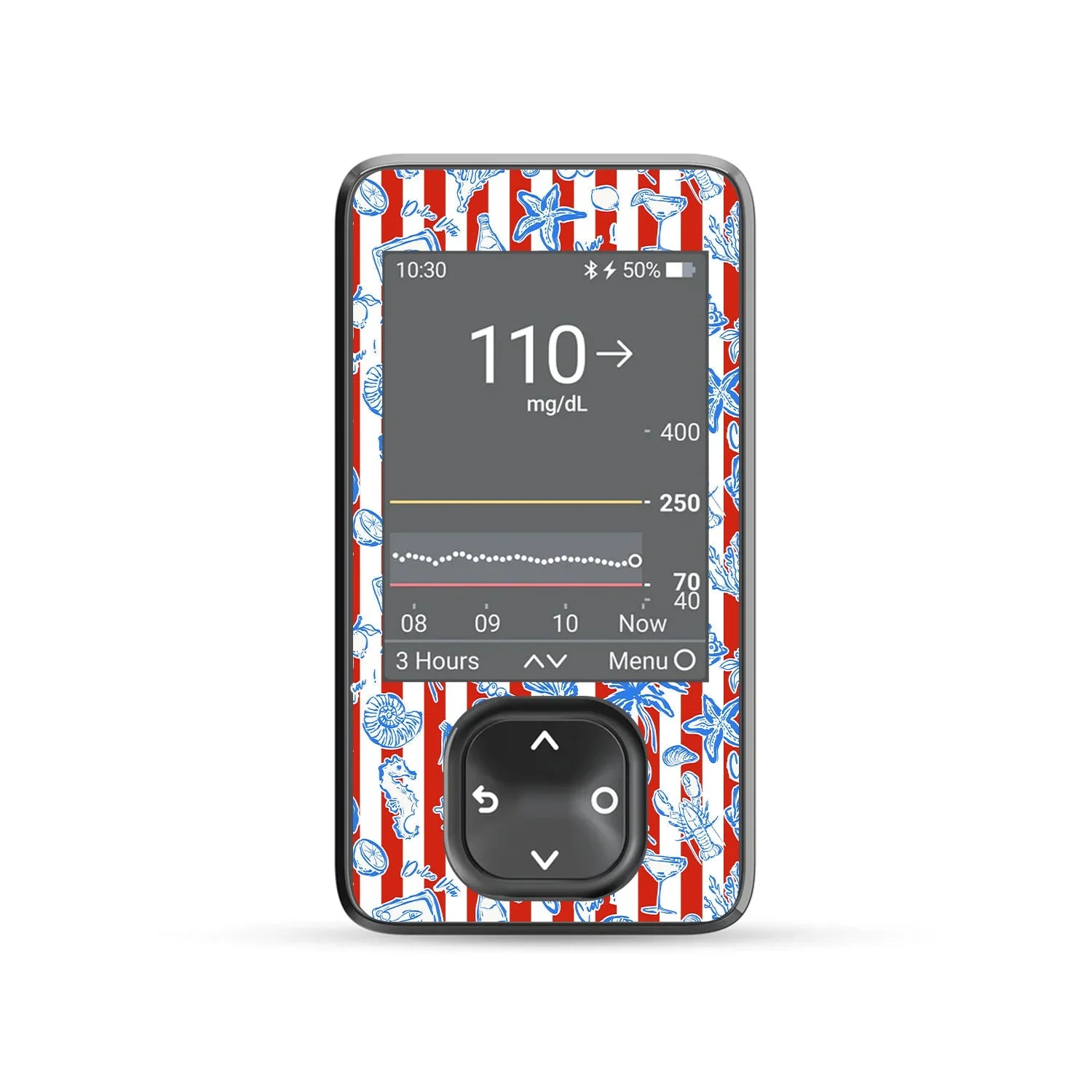 Spritz Parade Dexcom G7 Touchscreen Receiver Sticker - Pump Peelz