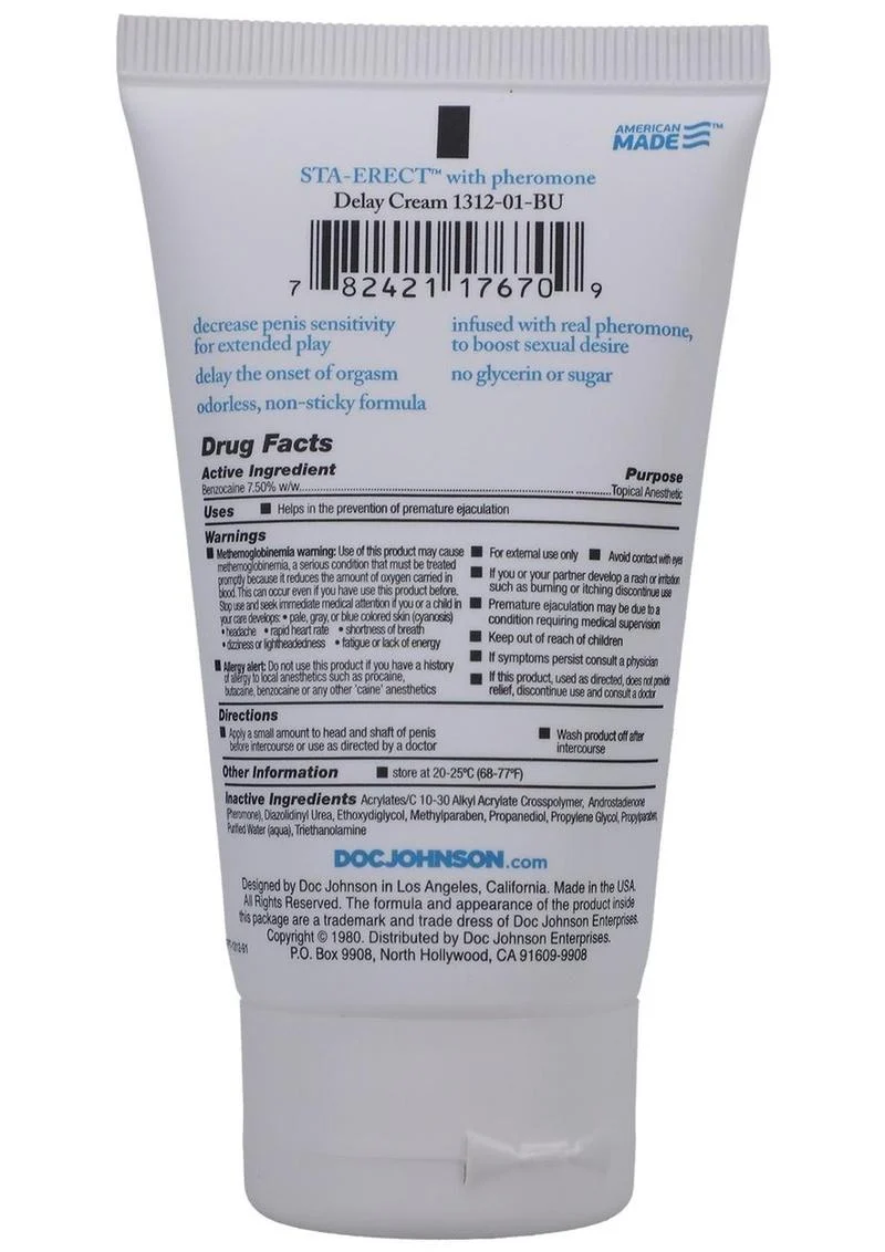 Sta-Erect Delay Cream For Men