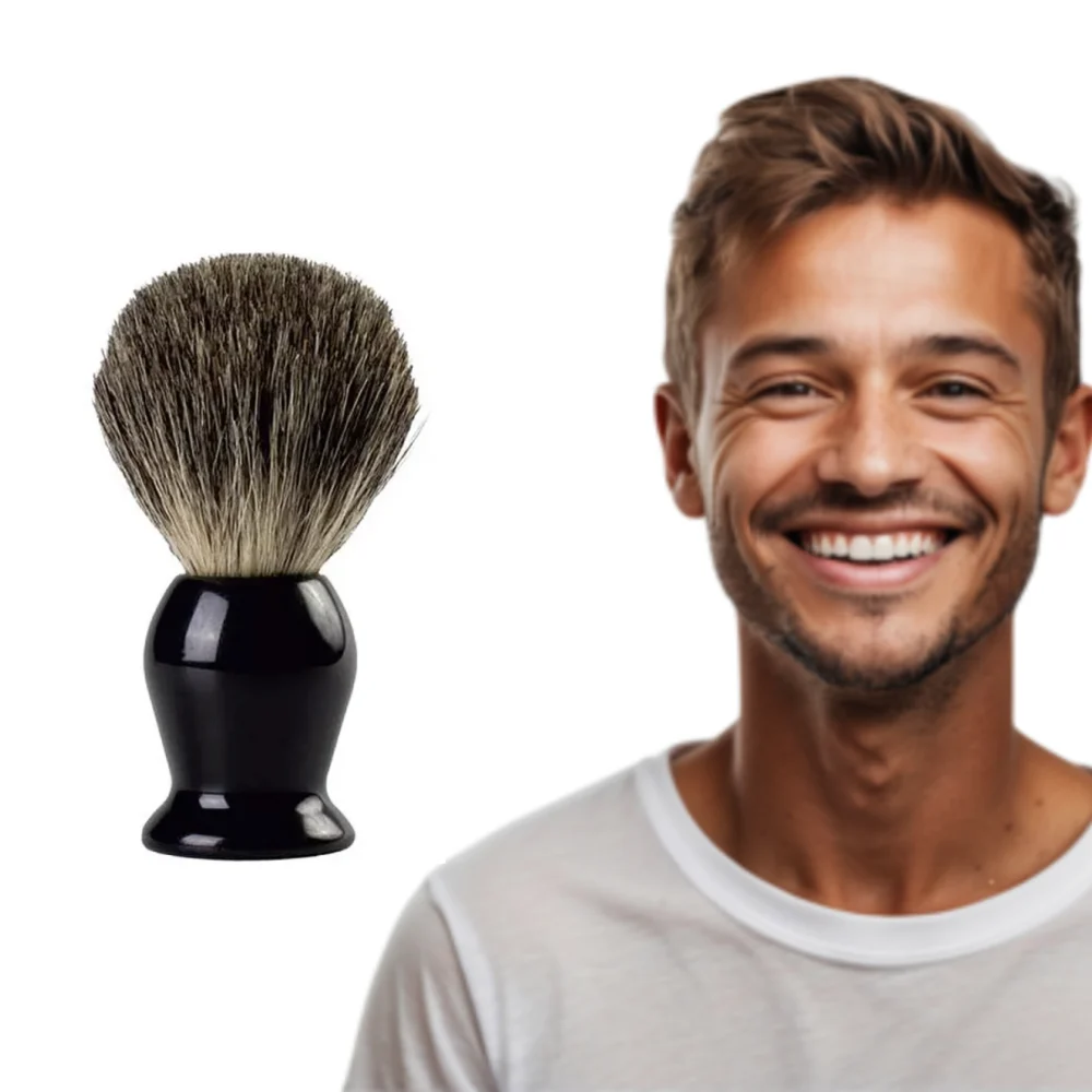 Steinhart Professional Beard Natural Bristles Brush for Gentle Shaving