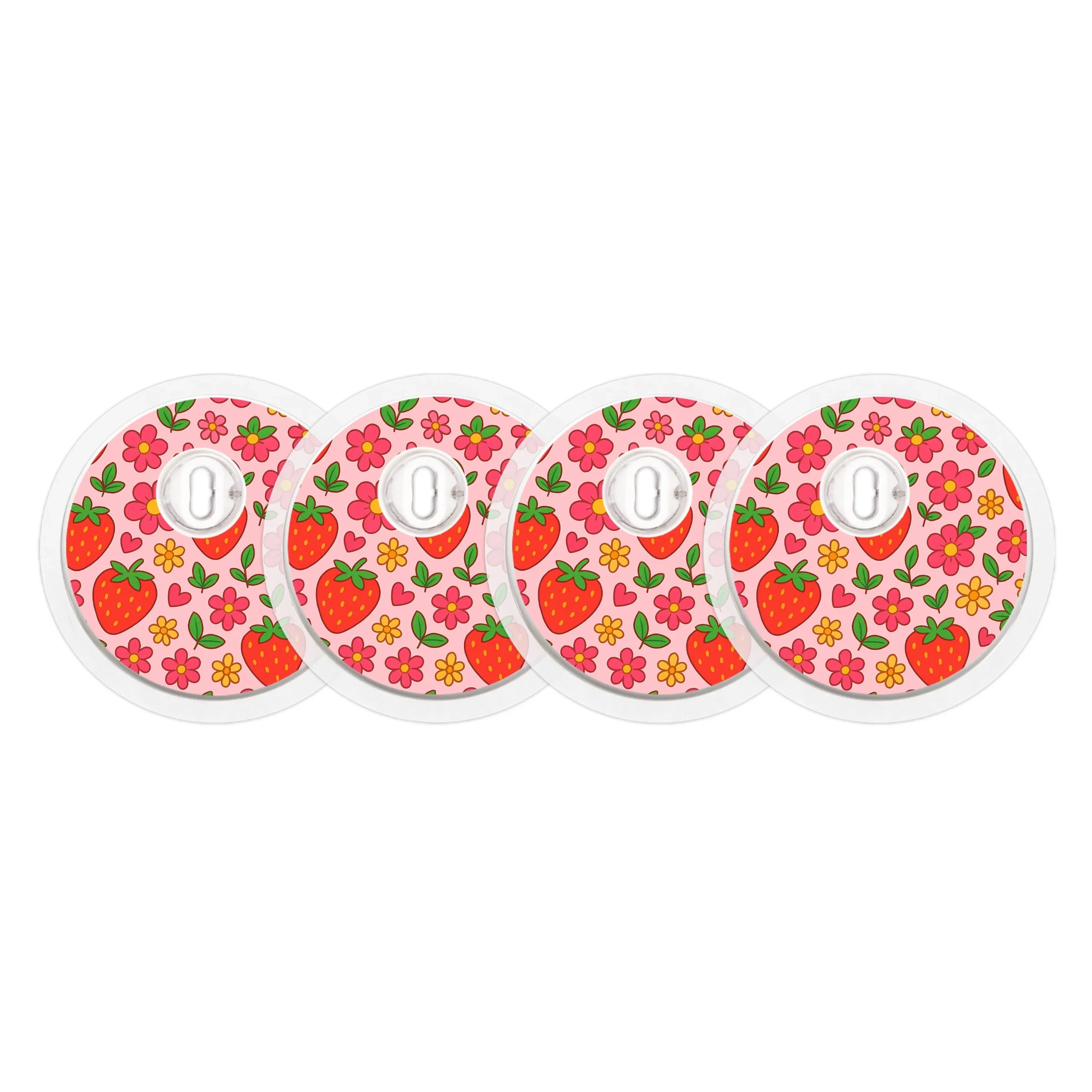 Strawberry Garden FreeStyle Libre 3 Plus & LingoSensor Sticker - Pump Peelz