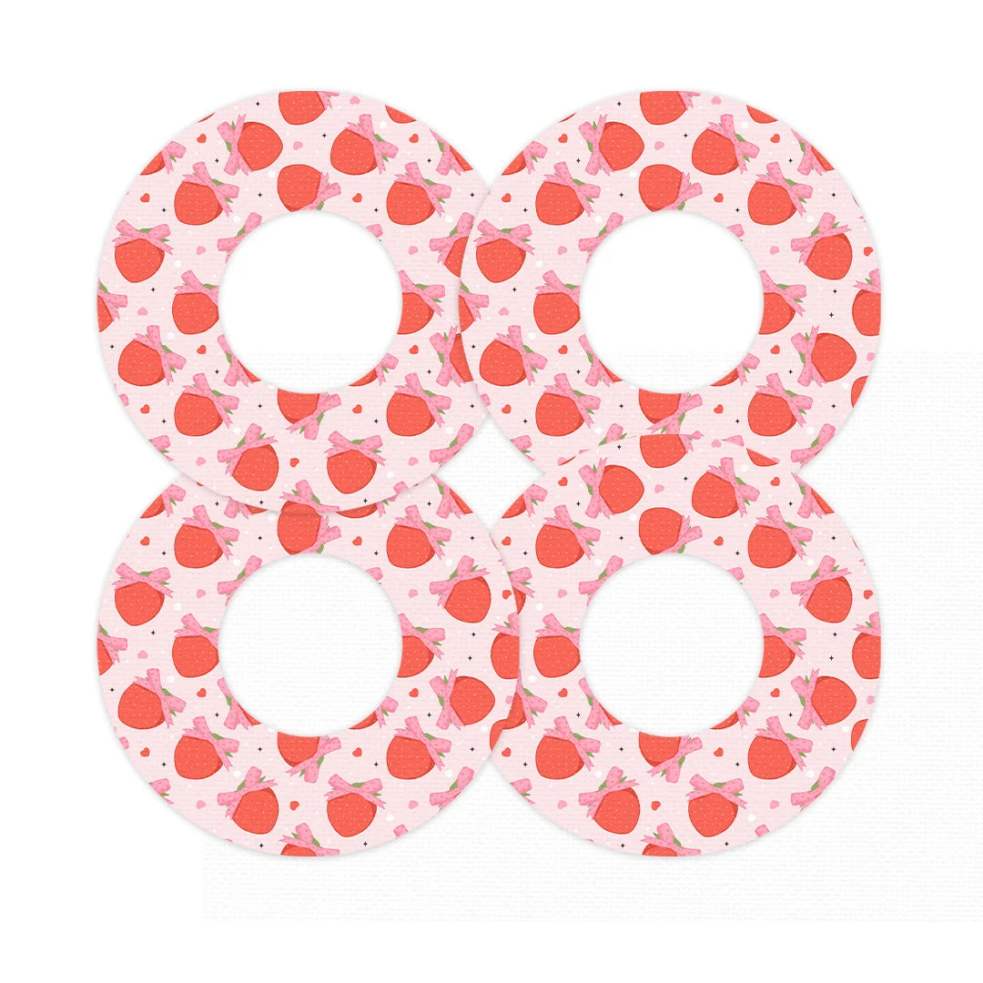Strawberry Kisses Freestyle Libre 2 Patch Tape - Pump Peelz