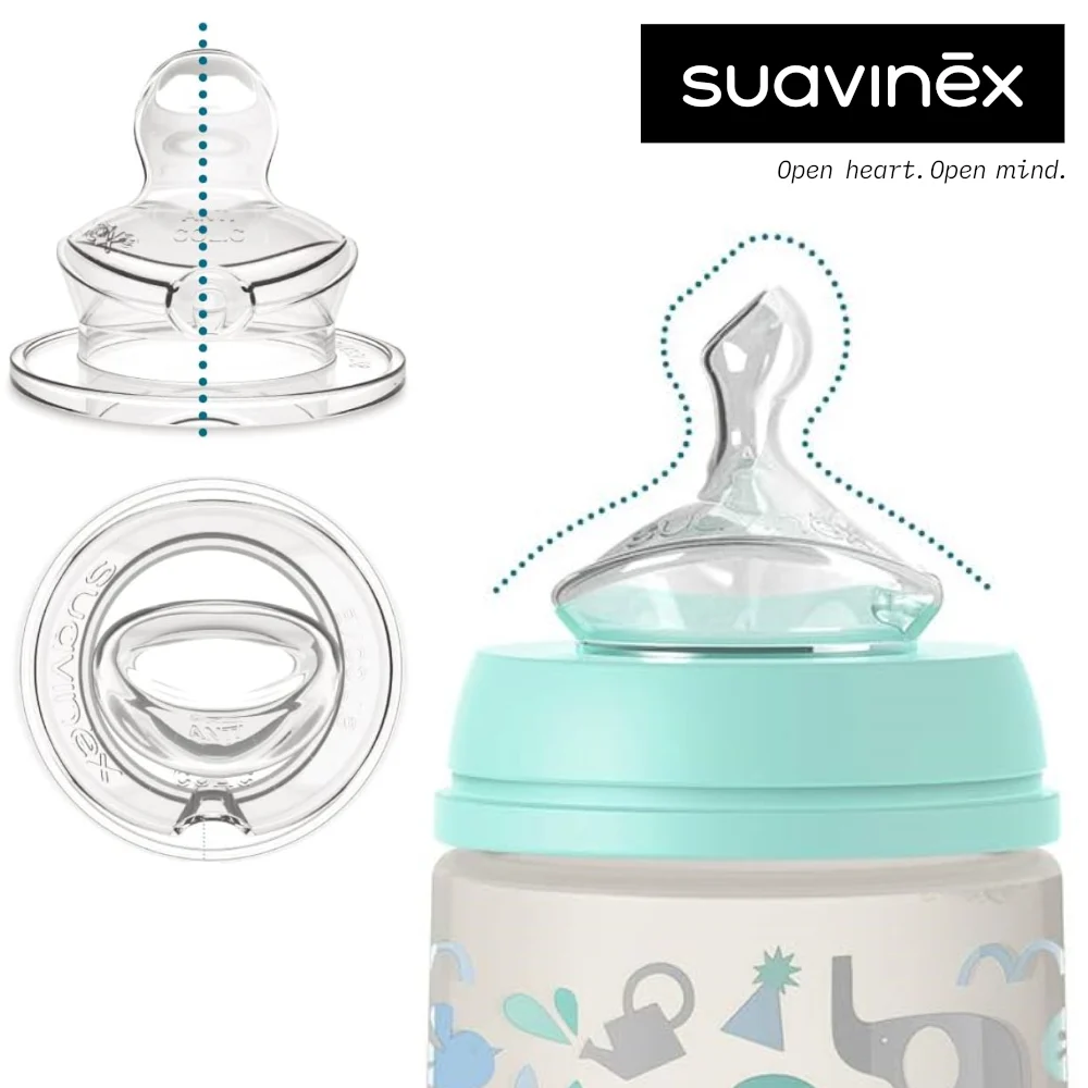Suavinéx Anatomical Teat in Silicone for Baby Bottle