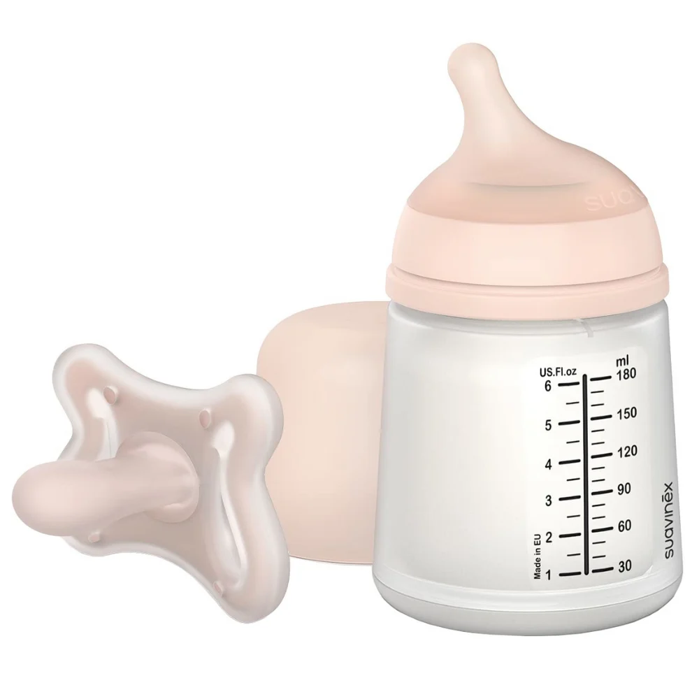 Suavinéx Zero Zero Newborn Set Feeding Bottle with Physiological Pacifier