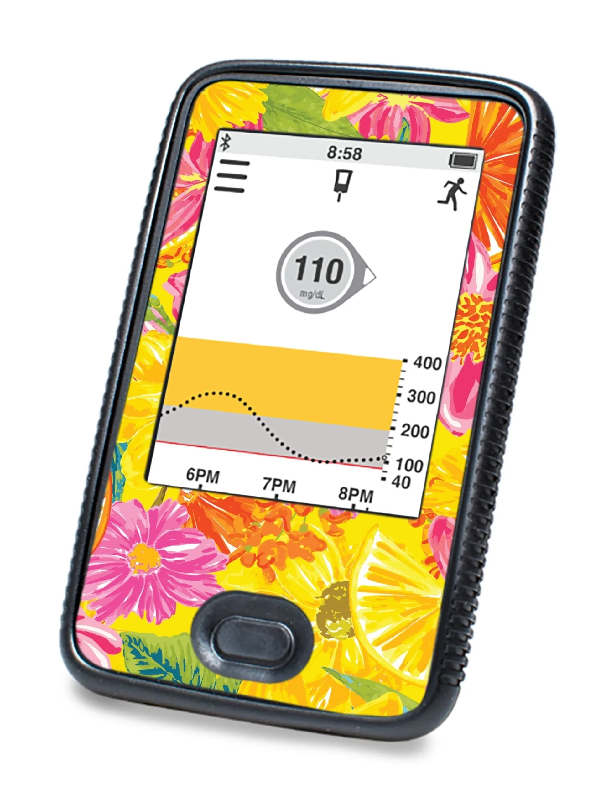 Summer Flowers Designed for DEXCOM G6 Touchscreen Receiver