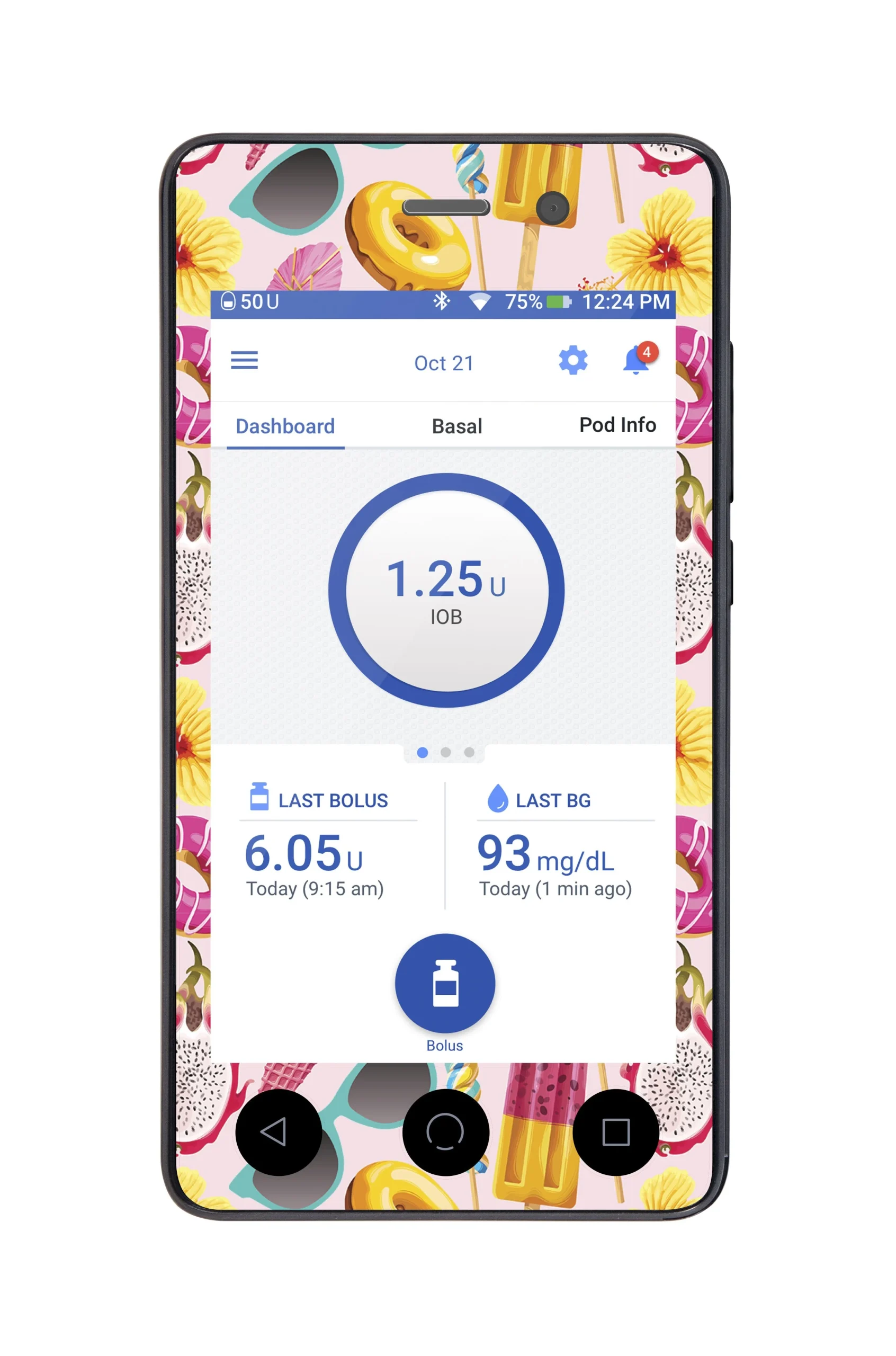 Summer Sweets Sticker for Omnipod DASH PDM – Pump Peelz