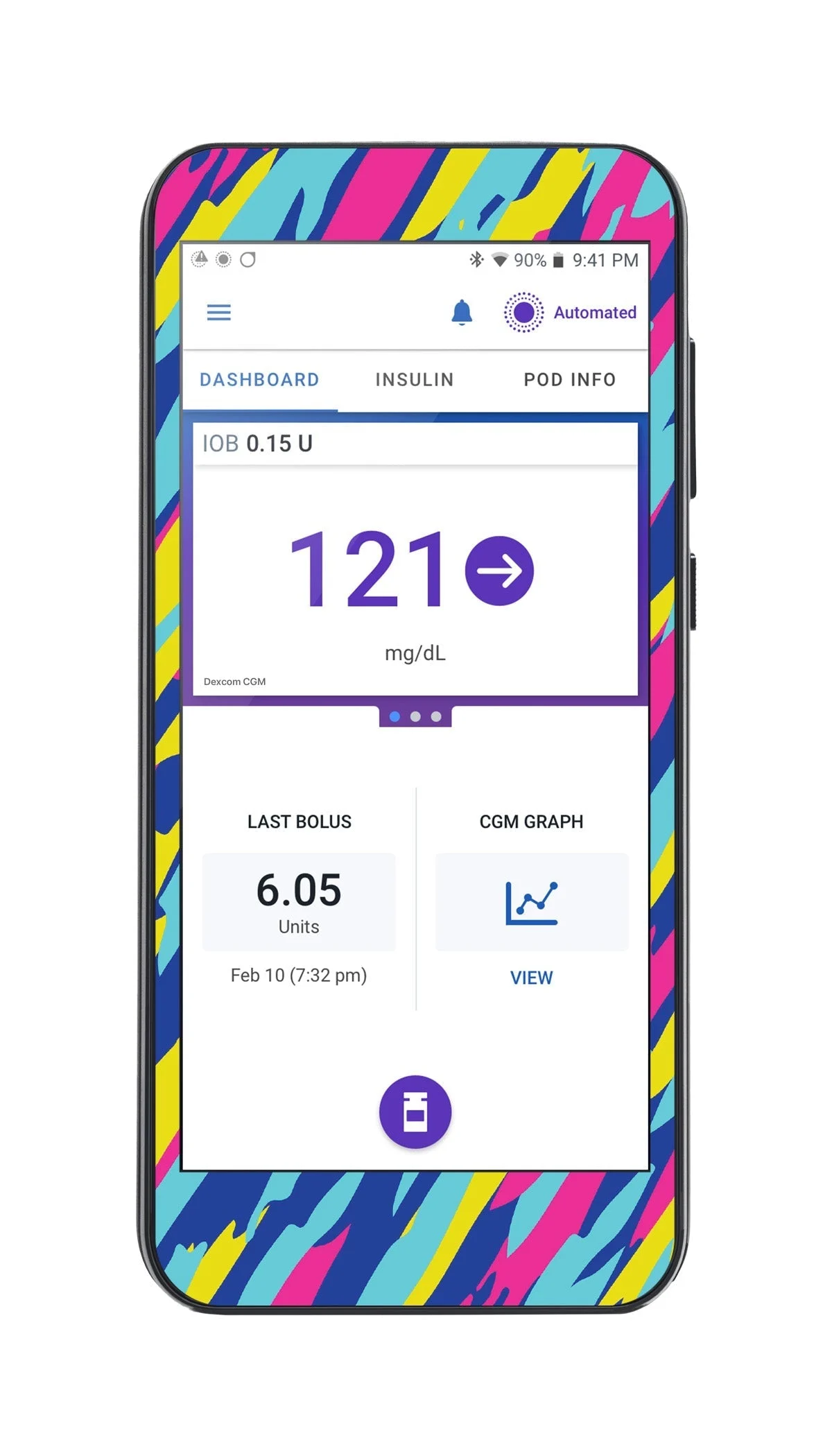 Summer Texture Sticker for Omnipod 5 Controller – Pump Peelz