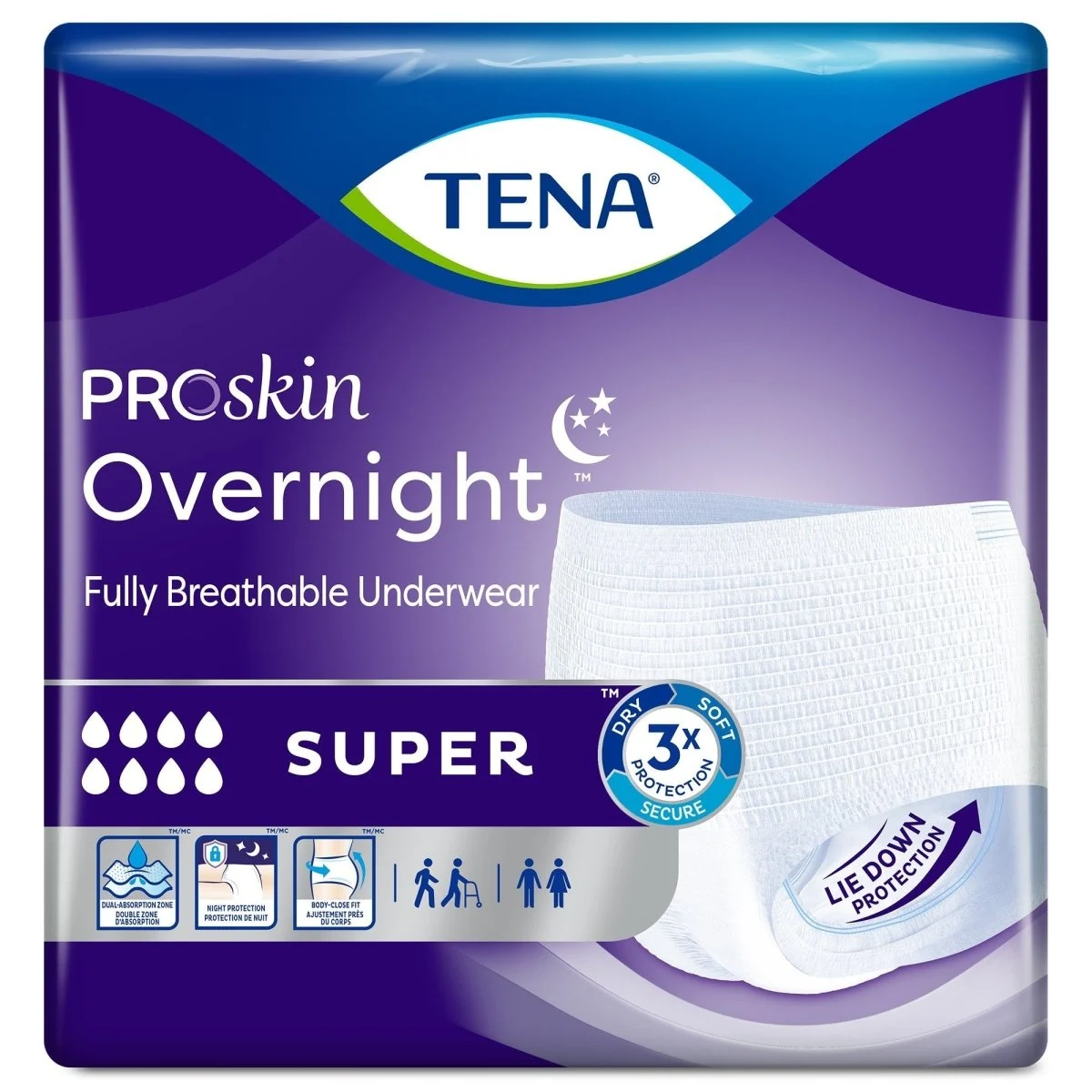 Tena Overnight Super Absorbent Underwear